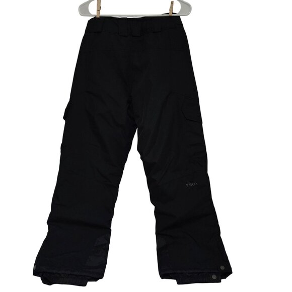 TSLA Mens Black Snow Pants S Adjustable Waist Polyester 30" Inseam - Picture 2 of 16